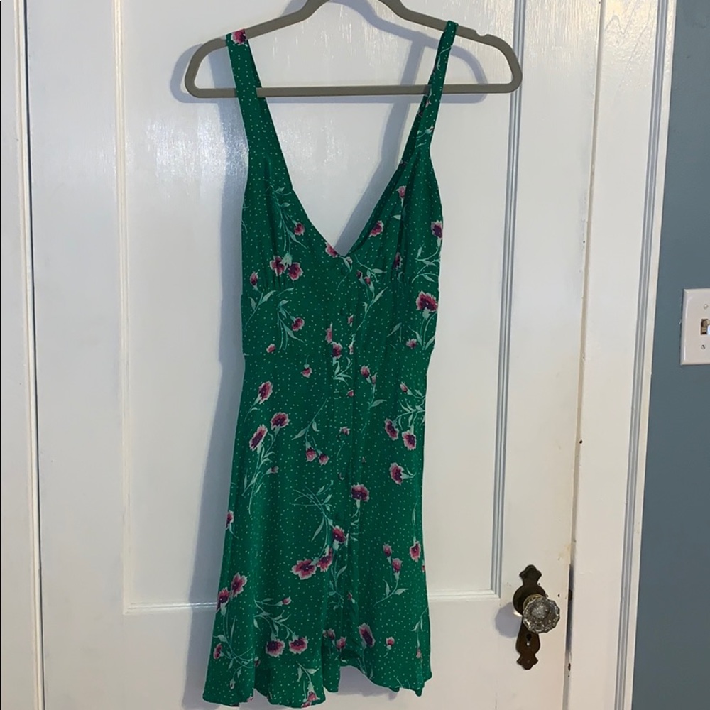 Free people green dress size XS NWT